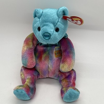 Ty Beanie Baby - DECEMBER the Birthday Bear 7.5'' L Plush Stuffed Toy, With Tags
