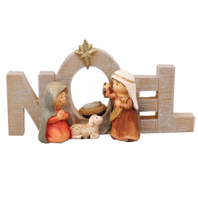 Weihnachtskrippe Noel Ornament freistehend religiös Deko