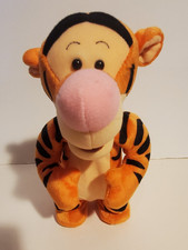 DISNEY MATTEL WINNIE THE POOH TIGGER PLUSH BATTERY OPERATED PRESS  BOUNCE TOY