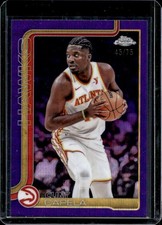 2025-26 Topps Chrome Clint Capela Purple Wave Refractor #/75 Hawks