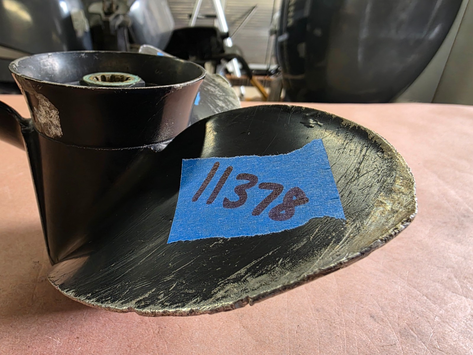 ALUMINUM 10 3/8" X 13P MERCURY BLACK MAX PROP, 48-19640A40P13, 10 SPLINE, P11378