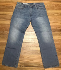 🍋 Vintage Gap 1969 Straight Leg Bright Stone Y2K Men's Jeans 100% Cotton 36X32