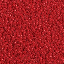 Miyuki Seed Beads 11/0 Red 11-1684 24g Opaque Round Glass
