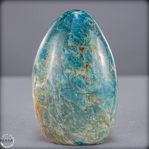 Natürliche Blaue Apatit Kristall-Freiform - 787,99g - Bild 7 von 9