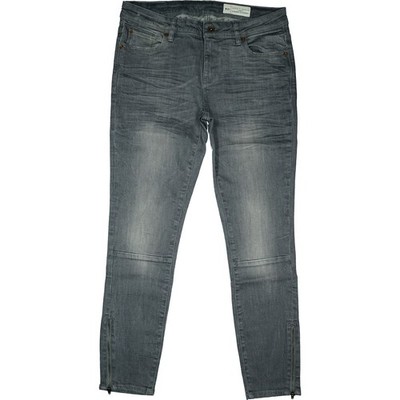 Esprit W29 Jeans Hose Grau Damen 7/8 ankle Stretch mid used Look Skinny Zip 38 M