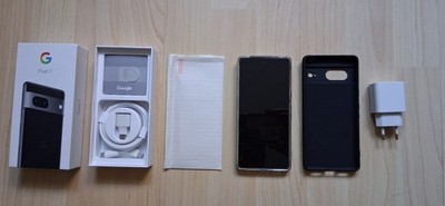 Google Pixel 7 (128 GB) 5G Obsidian Black   neuwertig   mit OVP - ohne Simlock