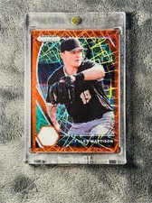 Tyler Mattison 2021 Prizm Draft Picks Red Velocity Prizm Parallel