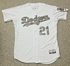 Rare Game Worn Issued 2015 Los Angeles Dodgers Jersey #21 Zack Greinke