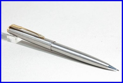 PARKER Dreh Bleistift in Stahl & Gold für 0.9mm Minen  - Made in England