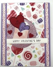 Stampin  Up Valentine's Day Card Kit, Set of 5, DSP, Glitter, Candy Hearts