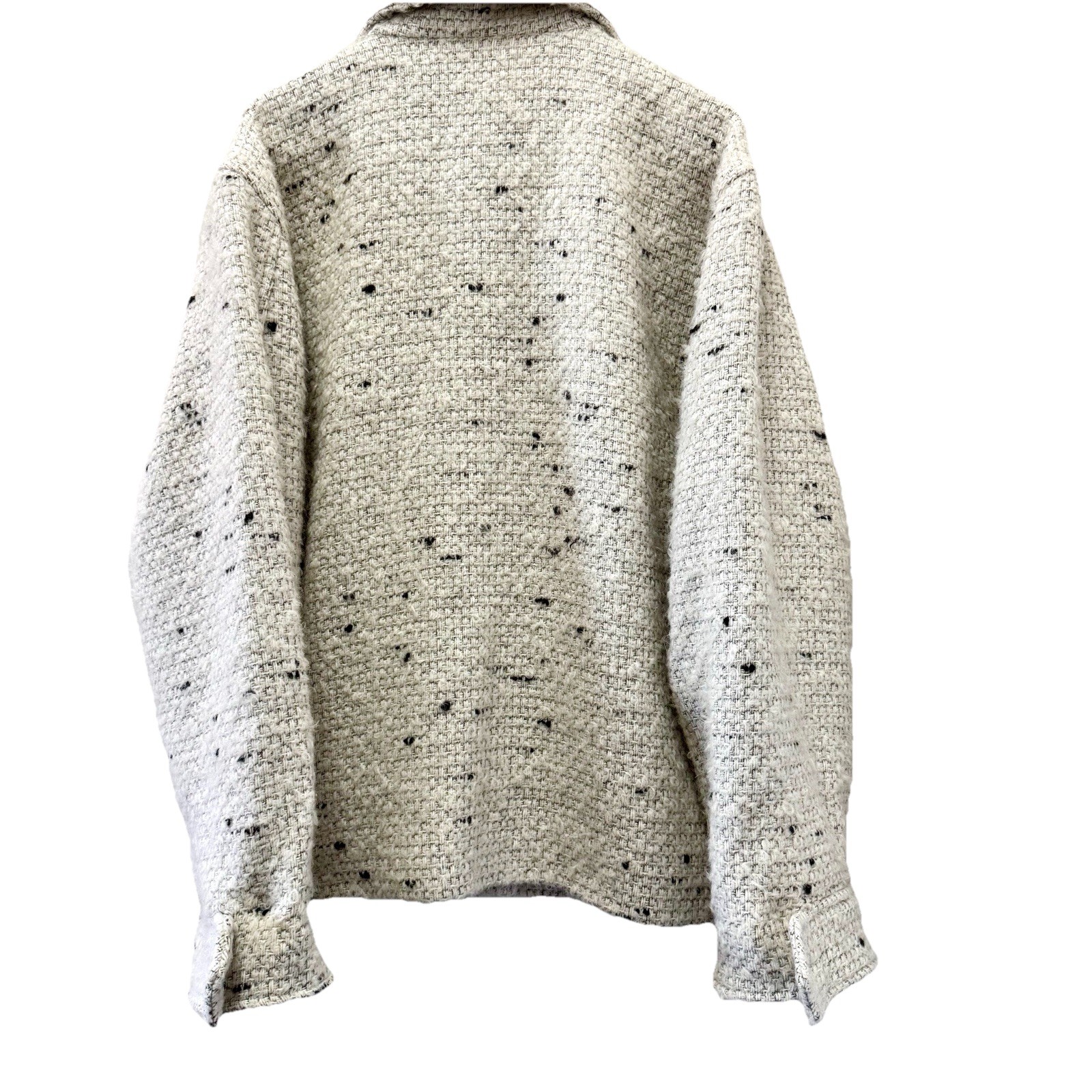 ANINE BING Leon Jacket Grey-White Tweed Wool Blend Sz AU S/US 4 Boxy Oversized image 9