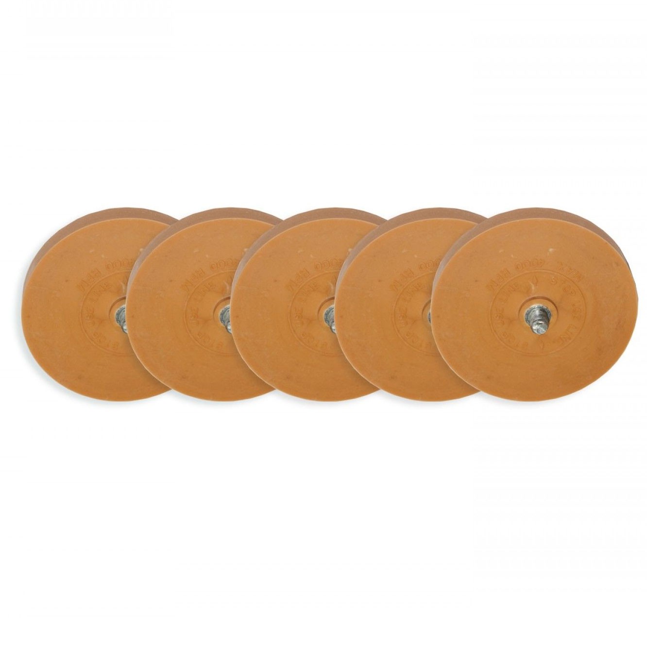 Disque caoutchouc gomme pour éliminer les adhésifs et stickers, kit de 5 roues de 90mm
