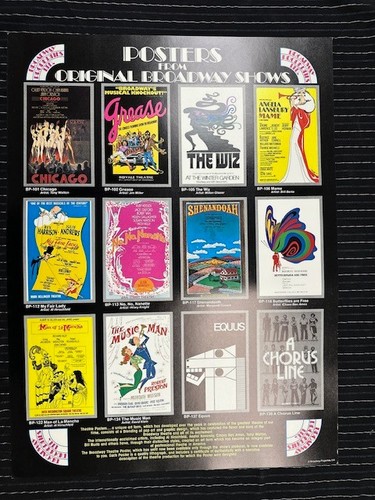 POSTERS FROM ORIGINAL BROADWAY SHOWS WINDOW CARD VINTAGE RARE 18''x24 ...