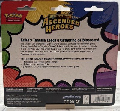 Pokemon Mega Evolution Ascended Heroes 2-Pack Blister Erika