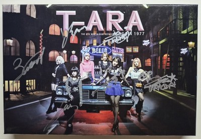 T-ARA [Again 1977] All Member Autographed Signed Album TARA UNIQUE