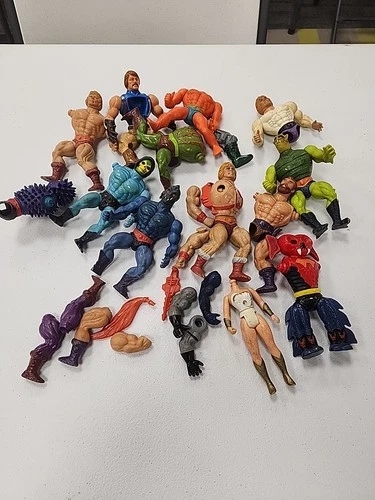 Vtg DAMAGED Motu Masters Of The Universe HE-MAN Figures Customs Repair Lot