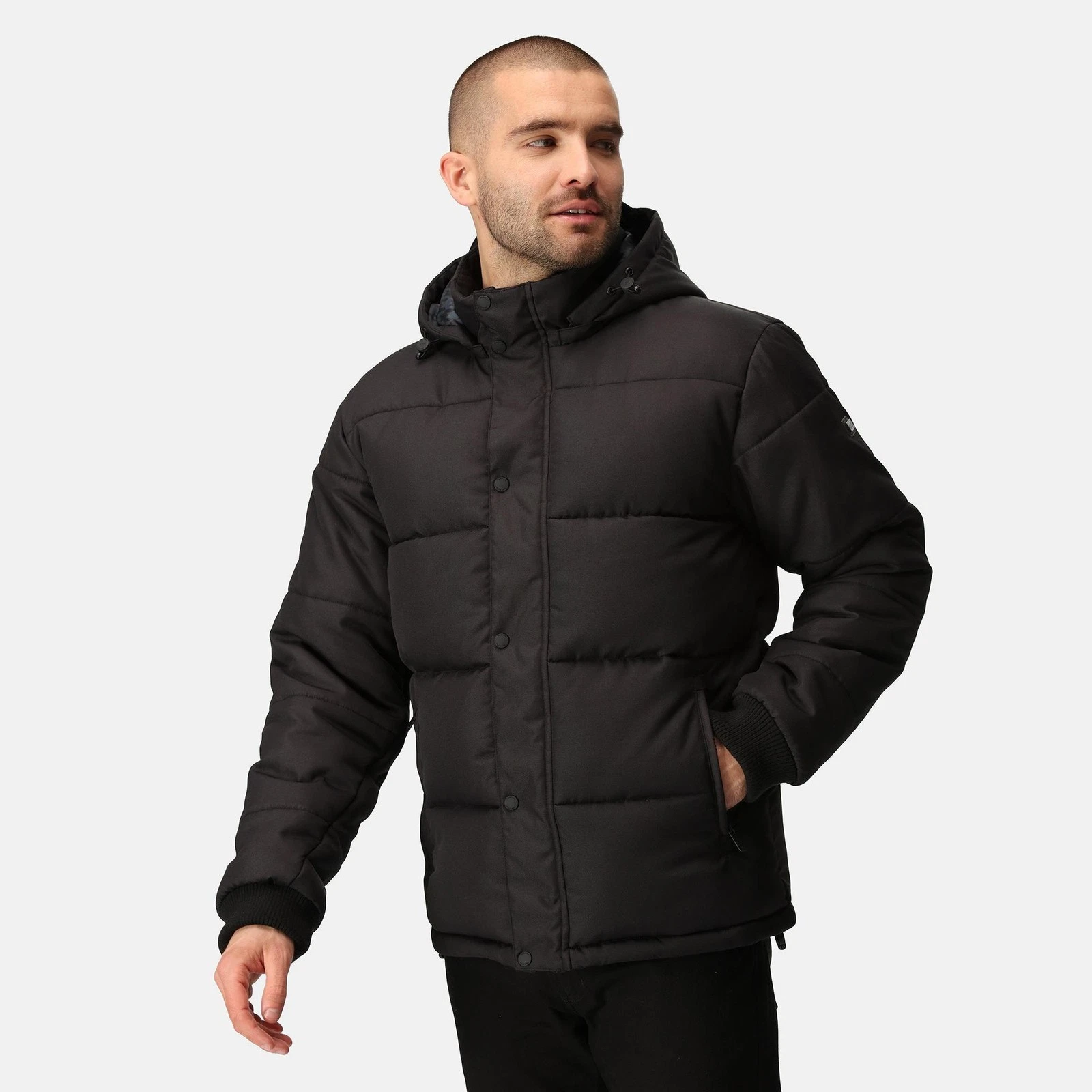Regatta Northdale black men's hardwearing Warmloft insulated jacket #TRA245
