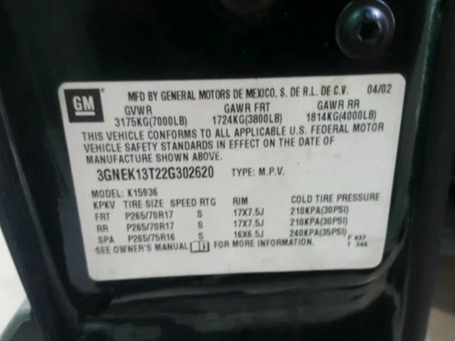 Alternator 105 安培 Opt K68 适合 02-05 SIERRA 1500 PICKUP 919234 — 第 2/4 张图片