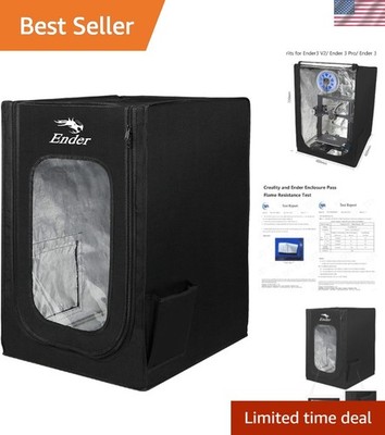 Constant Temperature Protective Cover for Ender 3D Printer - Black Enclosure