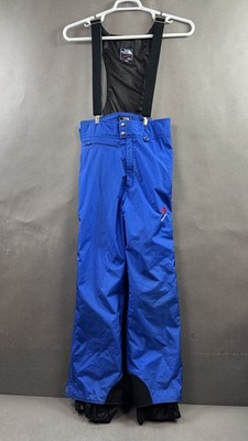 Vintage North Face Ski Bib Pants Mens Small Blue Extreme Made USA Gore Snowboard