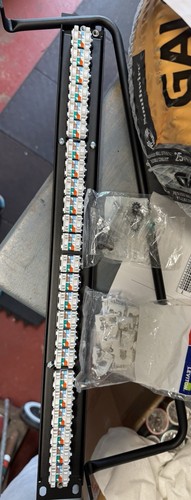 24-Port QuickPort 1RU Patch Panel with eXtreme Cat 6+ Connectors and Cable Bar, - Picture 4 of 4
