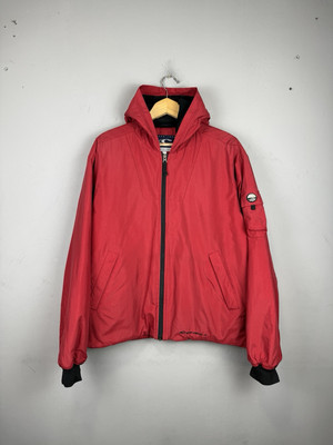 O'neill Vintage Jacket Sportswear Red Back Pocket Windbreaker