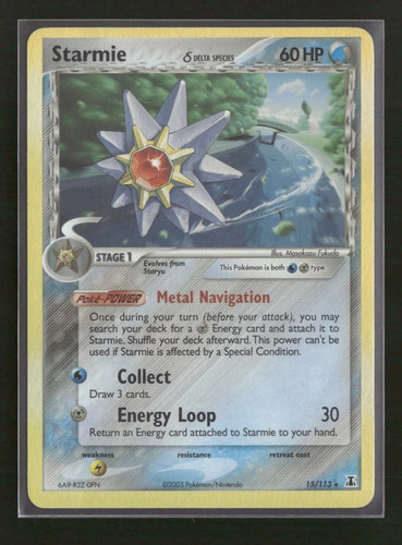 Pokemon Starmie 15/113 Delta Species LP TCG
