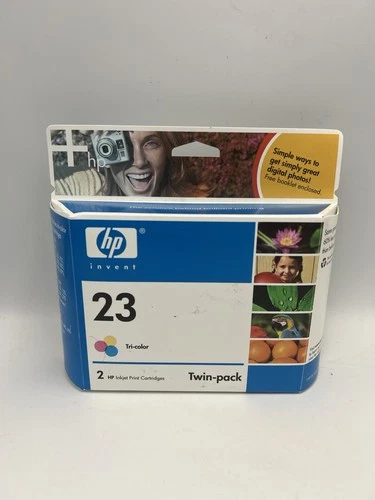 HP 23 Genuine Tri Color Ink Cartridges Combo 2 Pack Twin-Pack