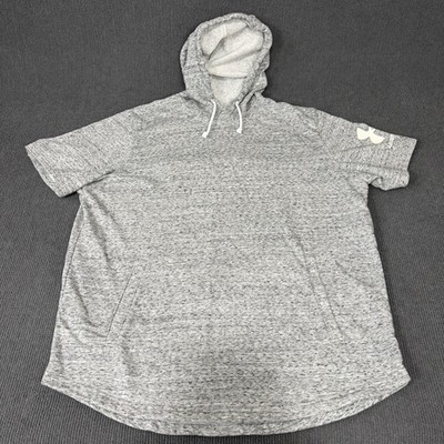 Under Armour Hoodie Mens XL Gray Short Sleeve Jersey Kangaroo Pocket Training