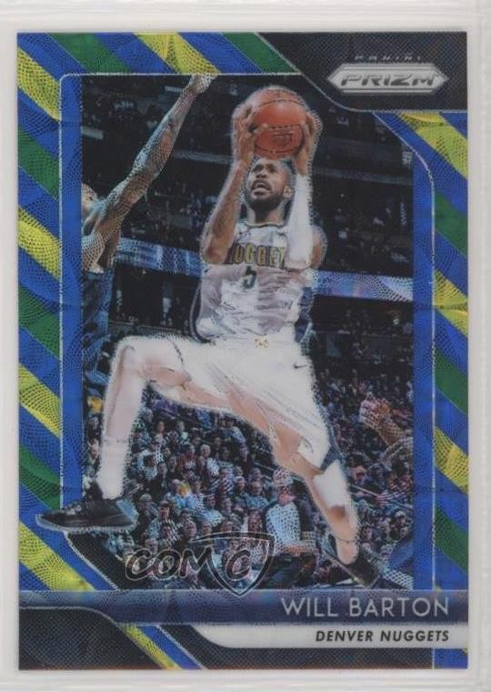 2018-19 Panini Prizm Choice Blue Yellow & Green Prizm Will Barton #102 1l2