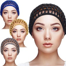 Soft Hair Nets for Sleeping Mesh Crochet Hairs Net for Women Thick, Long, Short
