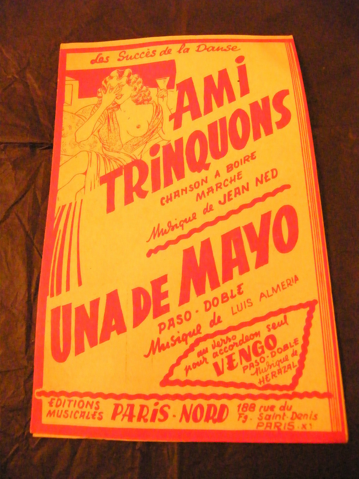 Friend Partition Let's Toast Jean Ned Una De Mayo Almería Music Sheet