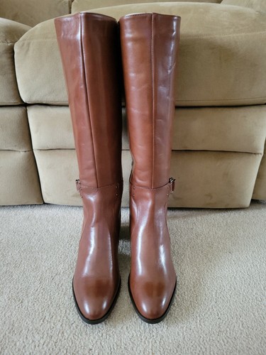 four hellasy marrone leather boots size 