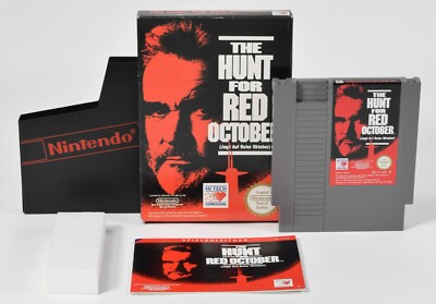 Nintendo NES,The Hunt For Red October (Jagd auf roter Oktober),OVP,Anleitung,NOE
