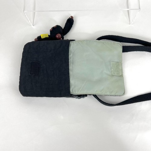 Kipling Eldorado Crossbody Mini Bag Handtasche Reise Organizer Schwarz mit Gorilla - Bild 6 von 12