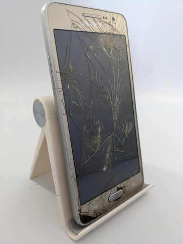 Samsung Galaxy Grand Prime Gold Unlocked 8GB 5.0"Android Cracked Incomplete #S07 - Picture 2 of 14