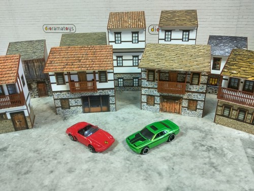 Country houses Diorama model kit 1/60-64 scale Model car display decoration - 第 1/28 張圖片