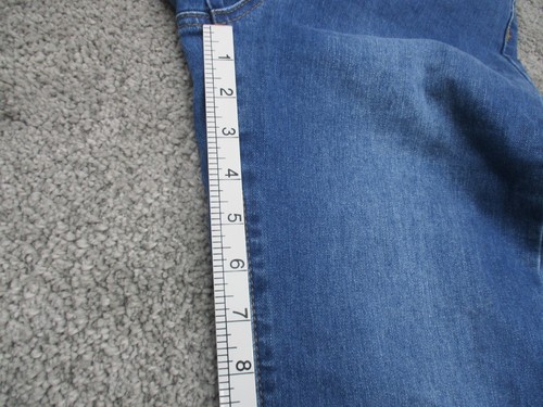 Wakee Jeans 8 L29 Wide Leg Stretch Blue Denim Cotton - Picture 12 of 16