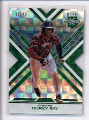 COREY RAY 2016 ELITE EXTRA EDITION #5 STATUS DIE CUT GREEN ROOKIE #01/ ...