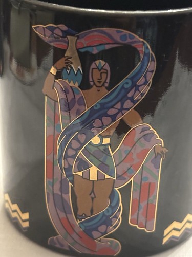 Taza de café horóscopo Zodiac 6 piezas gráficos l'image de colección - negra - 12 oz.- 1986 - Imagen 15 de 18