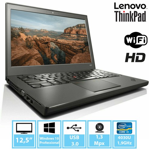 Lenovo ThinkPad X240 i3-4030u 1,9GHz 12,5" HD KAM win10