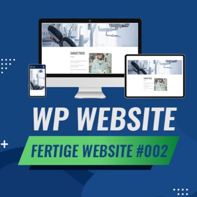 WordPress-fertige Website - Homepage Website | Arzt | Praxis | Template #002