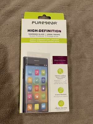 PureGear High-Definition Tempered Glass for iPhone 12 Pro Max