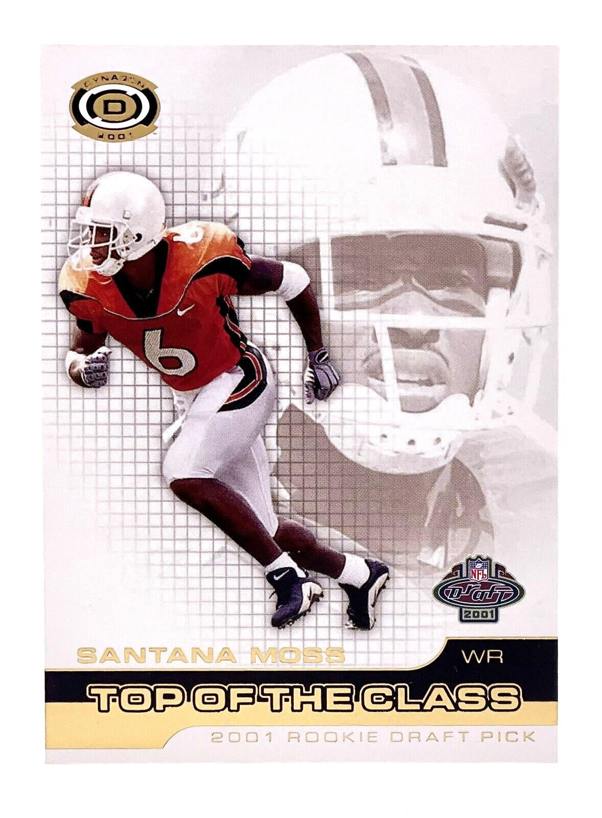 2001 Pacific Dynagon Top of the Class #16 Santana Moss RC Miami Hurricanes