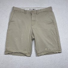 Old Navy Ultimate Slim Chino Shorts Mens Size 34 Beige Flat Front