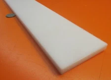 Hdpe White Bar 3/8" (.375") Thick x 3.25" Wide x 24" Long, 2 Pcs, 4 Ft