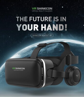 VR Shinecon 4.0 VR-Kopfhörer für Telefon (passend für 4 ~ 6 Zoll)