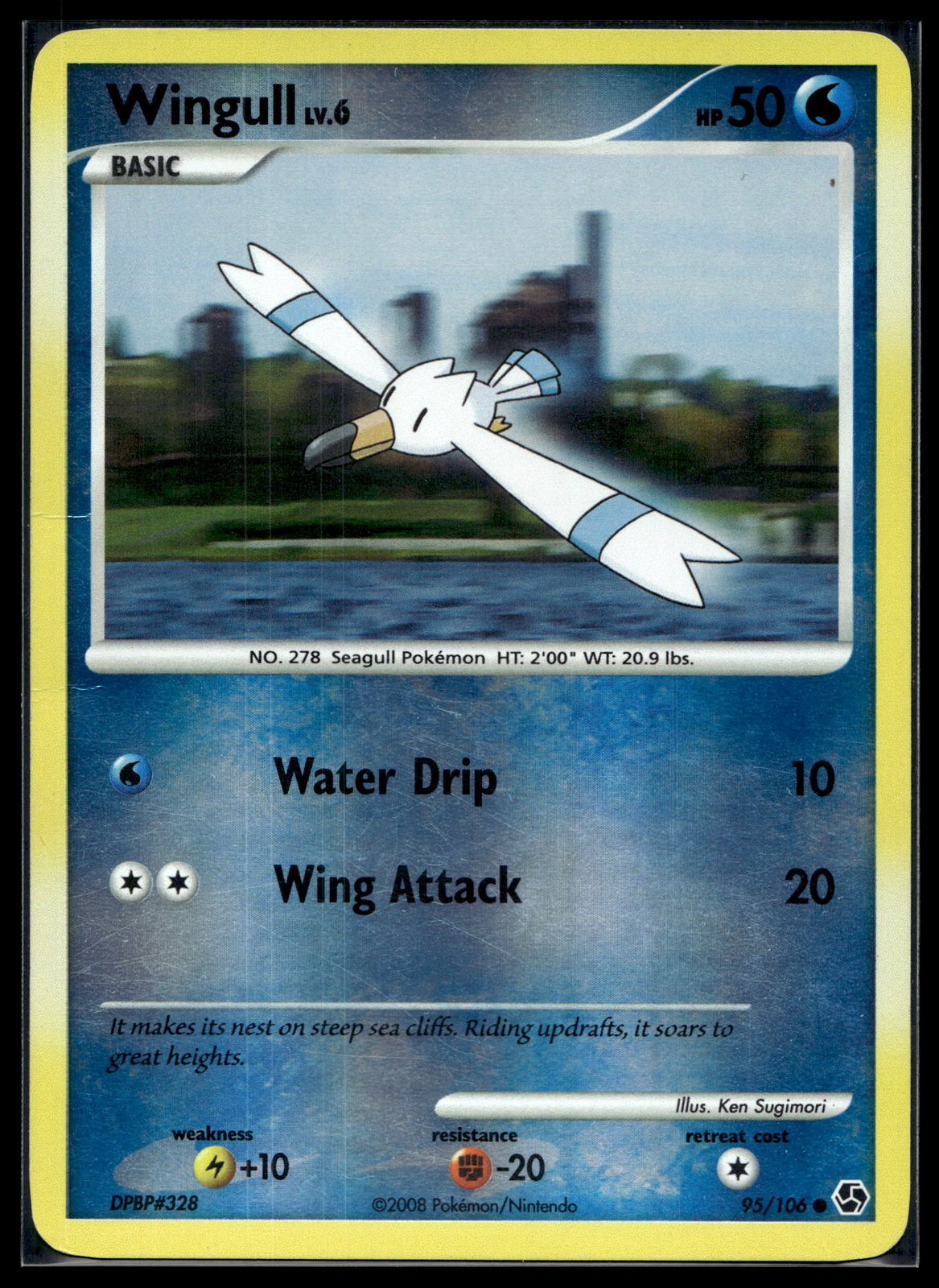 Pokemon Great Encounters 95/106 Wingull Reverse Holo