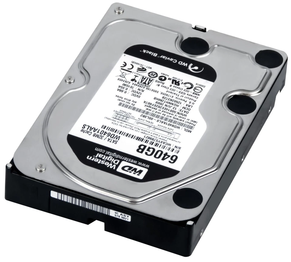 WD Caviar Black Hard Drive WD6401AALS 640GB 7.2K 32MB SATA II 3.5'' - Image 2 of 4