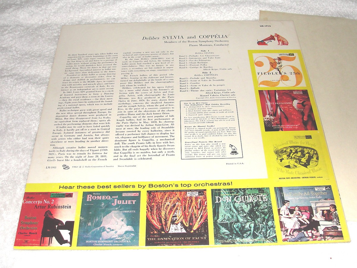 【中古】 Sylvia ＆ Coppelia Ca Delibes ,Schumann Delibes: Sylvia & Coppelia [Vinyl] | eBay